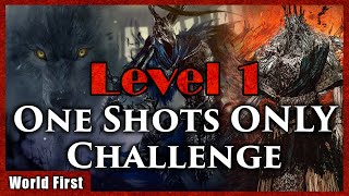 Dark Souls One Shot Challenge Soul Level 1 ALL Bosses  World First  No Deaths [upl. by Rafa]