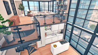 The Sims 4 Loft Apartment  701 Zenview  Speed Build  CC Links [upl. by Tyler]