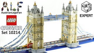 Lego Creator 10214 Tower Bridge  Lego Speed Build Review [upl. by Gnouhc]