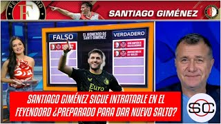 SANTI GIMÉNEZ da su espectáculo con DOBLETE Anotará más de 23 goles predice Ortiz  SportsCenter [upl. by Arquit786]