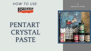 Pentart Crystal Paste Crystal Pen Demo [upl. by Artek461]