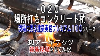 【020 場所打ちコンクリート杭】現場に見る建築実務プレミアム１００シリーズ [upl. by Nwahsit921]