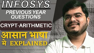 24 Infosys Questions on Crypt Arithmetic [upl. by Ailelc]