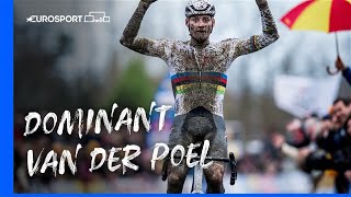 Mathieu van der Poel CRUSHES Wout Van Aert and other rivals in GP Sven Nys 🔥  Eurosport Highlights [upl. by Alyac176]