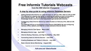 Informix Tutorial  Getting Started with Informix by Lester Knutsen [upl. by Linette]