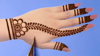 Latest Simple Backhand Mehandi design Simple Mehandi designs Easy Mehndi designs Henna Mehandi [upl. by Winnifred403]