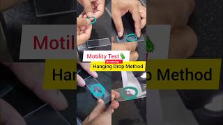 Motility Test 🦠  Hanging Drop Method  MBBS 2nd year practical shorts microbiology bacteria [upl. by Luamaj]