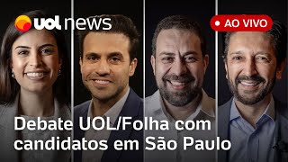 Debate UOLFolha ao vivo com candidatos à Prefeitura de São Paulo assista completo  UOL News [upl. by Wyndham]