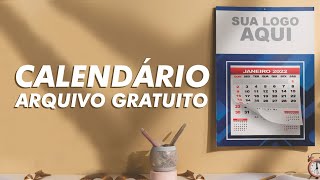 CALENDÁRIO DE PAREDE 2022  Arquivo Gratuito [upl. by Kleeman128]