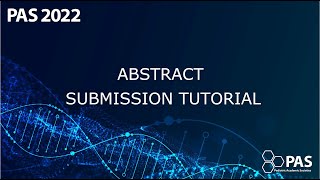 Abstract Submission Tutorial [upl. by Akitnahs]