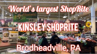 World’s largest ShopRite Kinsley ShopRite of Brodheadsville PA [upl. by Averil339]