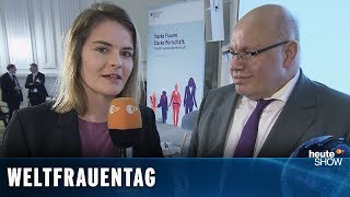 Weltfrauentag Hazel Brugger trifft Peter Altmaier und Franziska Giffey  heuteshow vom 15032019 [upl. by Bittner555]