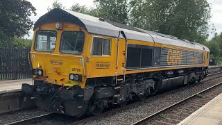 Hinckley station epic catch a class 66786 Cambridge university RAILWAY club light engine 0M61 5824 [upl. by Civ]