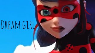 dream girl  miraculous tales of shadybug and clawnoir ❤️🖤 Idina Menzel [upl. by Nodnarb86]