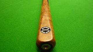 34 Maximus Honor snooker cue with Afzelia Burr wood  Hand made [upl. by Rhodia]