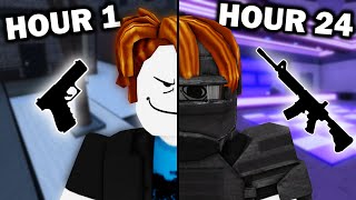 I Spent 24 Hours In Roblox Criminality From Scratch [upl. by Florenza216]