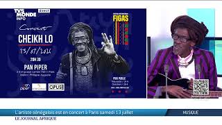 Cheikh Lo invité du Journal de Afrique de TV5 Monde [upl. by Raman659]