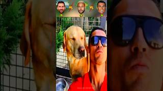 Messi Neymar Ronaldo Fun Times playing with Their Dogs 🐾⚽🐶 dog new football doglover dogs [upl. by Kai712]