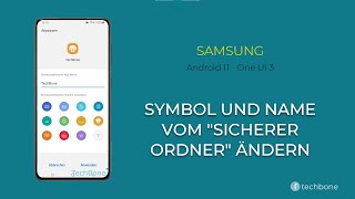 Symbol und Name des Sicheren Ordner ändern  Samsung Android 11  One UI 3 [upl. by Nahtanaoj]