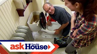 How to Repair a CastIron Toilet Flange  Ask This Old House [upl. by Aisined183]