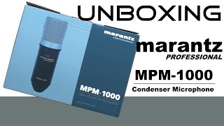 Marantz MPM1000 Kondensator Mikrofon Unboxing Marantz Mikrofon Deutsch [upl. by Aneliram]