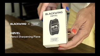 How to use the Blackwing Høvel  Unique Pencil Plane Sharpener Inspired by Woodworking [upl. by Tichonn]