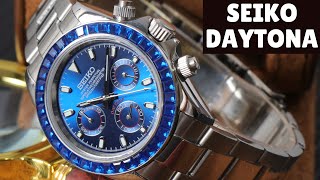 Custom Seiko Daytona Rainbow MOD Review  Wristmodding [upl. by Kcam]