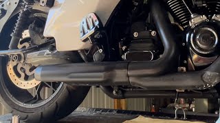 Street Glide exhaust removal and Sawicki Speed install [upl. by Nnylodnewg]