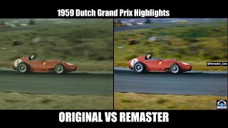 F1 1959 Dutch Grand Prix Highlights Zandvoort REMASTER [upl. by Zipporah589]