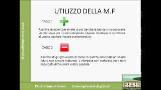 MATEMATICA FINANZIARIA LEZIONE 1 [upl. by Ennazor852]