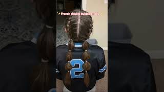 Softball hairstyles softball softballlife foryou shorts hair hairstyle sports [upl. by Lehmann]