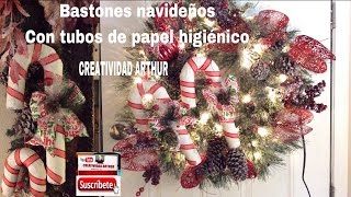 IDEA PARA DECORAR EN NAVIDAD CON ROLLOS DE PAPEL HIGIÉNICO fácil y rápido [upl. by Sivlek375]