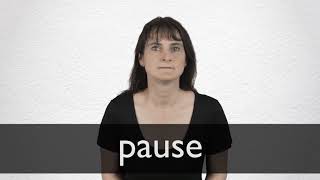 How to pronounce PAUSE in British English [upl. by Miarfe112]