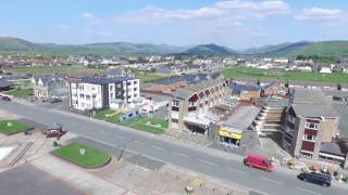 Tywyn Seafront Drone footage [upl. by Ahsitahs]