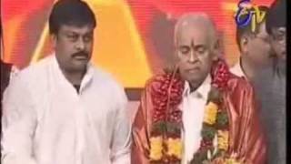 chiranjeevi facilitating veturi  etv nokia big ugadi music awards [upl. by Odrarebe]