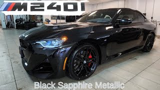 NEW ARRIVAL 2023 BMW M240i xDrive Black Sapphire Metallic on Tacora Red [upl. by Corso391]