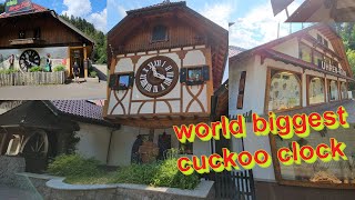 Biggest Cuckoo Clock of the World at eble uhrenpark Triberg Germany [upl. by Shoifet]