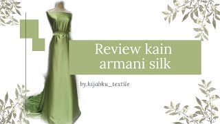 Review kain armani silk armanisilk kainarmanisilk [upl. by Nadaba]