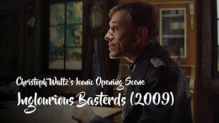 Inglourious Basterds 2009  Christoph Waltzs Iconic Opening Scene [upl. by Junie]