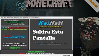 Como descargar minecraft keinett launcher actualizable para 64 bits y 32 bits No premium [upl. by Lrem]