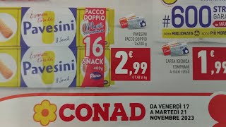 Volantino CONAD dal 17 al 21 novembre ANTEPRIMA [upl. by Ecarg]