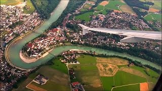 FlyNiki A320 TURBULENT Landing at Salzburg Airport  ✈ [upl. by Noskcire200]