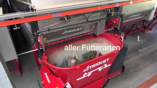 Automatisches Fütterungssystem  Fütterungsroboter mit Bodenantrieb Triomatic T30 TRIOLIET [upl. by Sholes704]