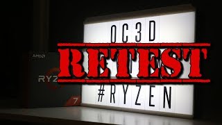 Ryzen 1500X 1600x amp 1800x Retest Review [upl. by Oakley]