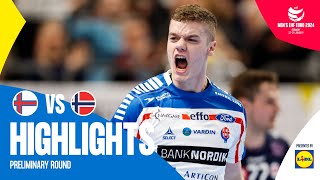 Faroe Islands just made HISTORY  Faroe Islands vs Norway  Highlights  Mens EHF EURO 2024 [upl. by Adnohsad]