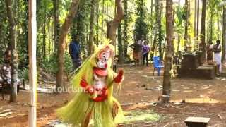 Gulikan Theyyam at Vallikkunnam Illam Vadassery [upl. by Edalb241]