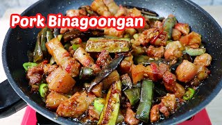 Pork Binagoongan  Mapapaunli Rice ka sa Sarap [upl. by Anuahsat]