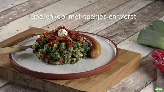 Boerenkool met spekjes en worst [upl. by Yztim]