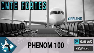 Phenom 100 cockspur Tutorial decolagem e subida [upl. by Beckman]