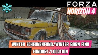 Forza Horizon 4  Winter ScheunenfundWinter Barn Find  FundortLocation  Land Rover Range Rover [upl. by Schuster]